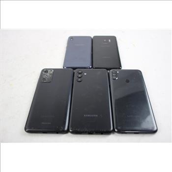 Samsung Cell Phone Lot, 5 Pieces, Sold For Parts