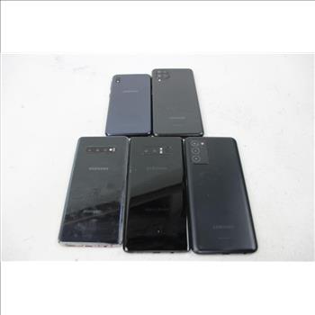 Samsung Cell Phone Lot,5  Pieces, Sold For Parts