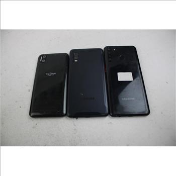 Samsung, Cloud Cell Phone Lot, 3 Pieces, Sold For Parts