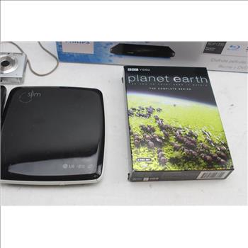 Samsung Digital Camera, Philips Blu-Ray Disc/DVD Player, VHS Movie Recorder/Playback Camera, & More; 5+ Pieces