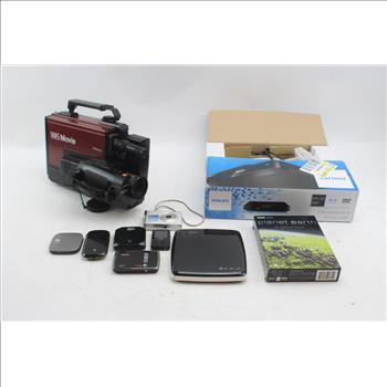 Samsung Digital Camera, Philips Blu-Ray Disc/DVD Player, VHS Movie Recorder/Playback Camera, & More; 5+ Pieces