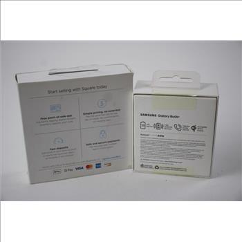Samsung Earbuds And Square Reader, 2 Pieces