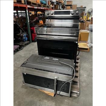 Samsung Electric Stove And Microwave