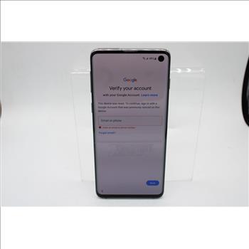 Samsung Galaxy S10, 128GB, Unknown Carrier, Google Account Locked, Sold For Parts