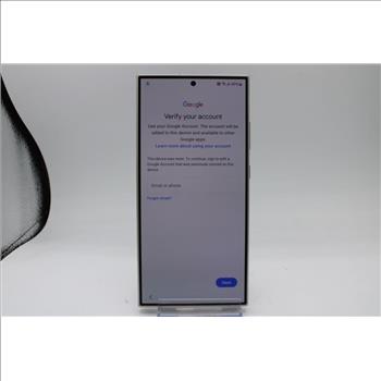 Samsung Galaxy S24 Ultra, 256 GB, Unknown Carrier, Google Account Locked, Sold For Parts