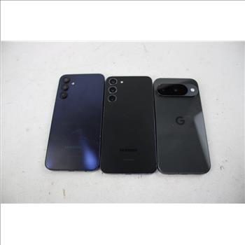 Samsung & Google Cell Phone Lot, 3 Pieces, Sold For Parts