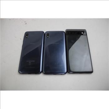 Samsung, Google Cell Phone Lot, 3 Pieces, Sold For Parts