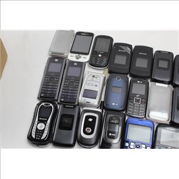 Samsung, Kyocera, Lg+ More Cell Phone Lot,  10+ Pieces, Sold For Parts
