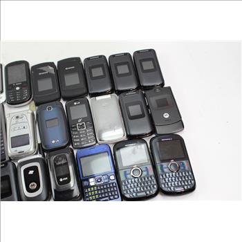 Samsung, Kyocera, Lg+ More Cell Phone Lot,  10+ Pieces, Sold For Parts
