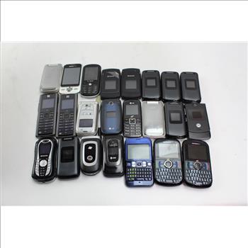 Samsung, Kyocera, Lg+ More Cell Phone Lot,  10+ Pieces, Sold For Parts