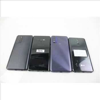 Samsung, LG, Motorola Cell Phone Lot, 4 Pieces, Sold For Parts