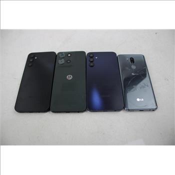 Samsung, LG, Motorola Cell Phone Lot, 4 Pieces, Sold For Parts