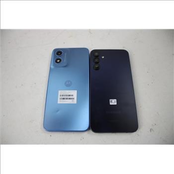 Samsung, Motorola, Cell Phone Lot, 2 Pieces, Sold For Parts