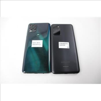 Samsung, Motorola Cell Phone Lot, 2 Pieces, Sold For Parts