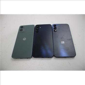 Samsung & Motorola Cell Phone Lot, 3 Pieces, Sold For Parts