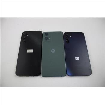 Samsung, Motorola Cell Phone Lot,  Pieces,3 Sold For Parts