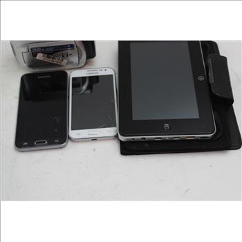 Samsung Phones, Jvc Video Recorder, Tablet Unknown Brand, 4 Pieces