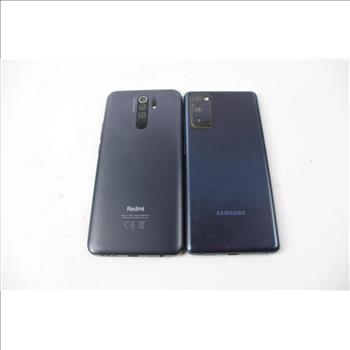 Samsung, Redmi Cell Phone Lot, 2 Pieces, Sold For Parts