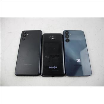 Samsung & Schok Cell Phone Lot, 3 Pieces, Sold For Parts