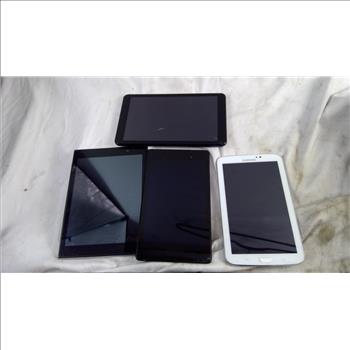 Samsung Tablet And More Tablet Lot, 5 Pieces
