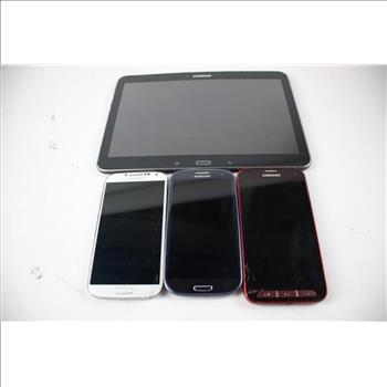 Samsung Tablet And Smartphone Bulk Lot, 4 Pieces