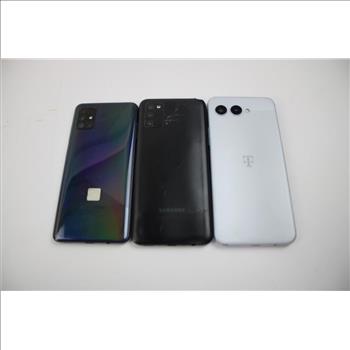 Samsung & Tmobile Cell Phone Lot, 3 Pieces, Sold For Parts