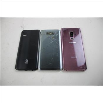 Samsung, Verizon G6, AT&T Cell Phone Lot, 3 Pieces, Sold For Parts