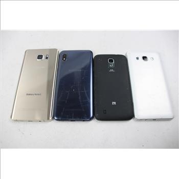 Samsung, ZTE Cell Phone Lot, 4 Pieces, Sold For Parts