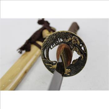 Samurai Sword With Wooden Sheath, 30