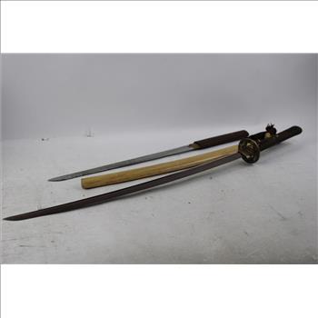 Samurai Sword With Wooden Sheath, 30