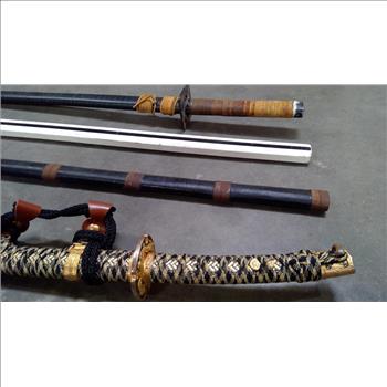 Samurai Swords Bulk Lot, 6 Pieces