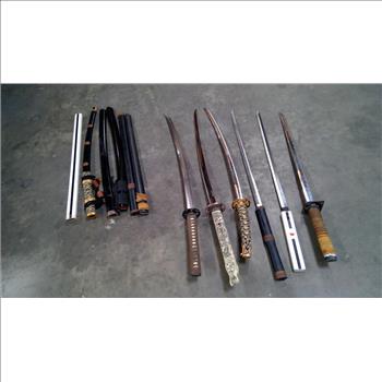 Samurai Swords Bulk Lot, 6 Pieces