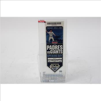 San Diego Padres Opening Day Commemorative Ticket