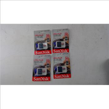 San Disk MicroSDXC Memory Cards, 4 Pieces