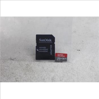 Sandisk, 256 Gb Microsd And Adapter