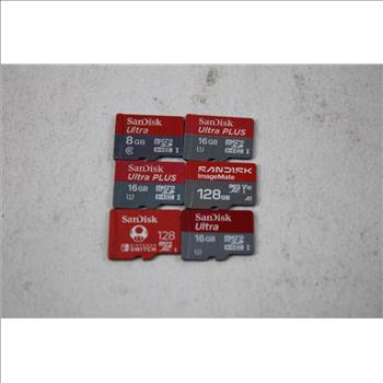 SanDisk, Adata, ImageMate Pro SD Cards, Flashdrive, And MicroSD Adapter, 15 Pieces