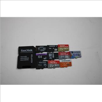 SanDisk, Adata, Kingston, And More Memory Cards With Adapter, 11 Pieces