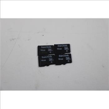 SanDisk, ADATA, Lexar 16GB MicroSD Cards, 8 Pieces