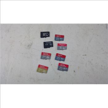 SanDisk And More MicroSDHC Card Bulk Lot, 8 Pieces