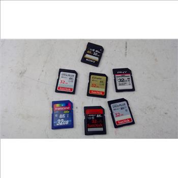 SanDisk And More SDHC Card Bulk Lot, 7 Pieces