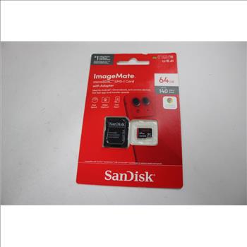 SanDisk Image Mate MicroSDXC UHS-I Card With Adapter, 64GB