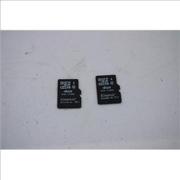 SanDisk, Kingston, And More MicroSDHC Card Lot, 4 Pieces