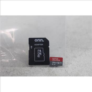 Sandisk Microsd 128 Gb, Onn Adapter