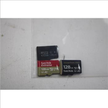 SanDisk MicroSD Cards, 128GB, 3 Pieces