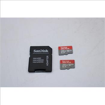 SanDisk MicroSD Memory Cards, 256GB, Lot Of 2