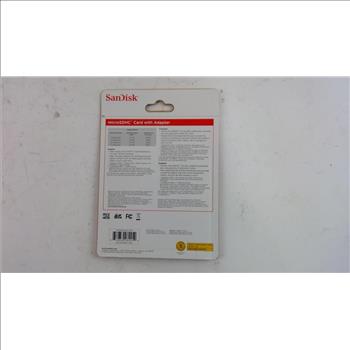 SanDisk MicroSDHC Card With Adapter
