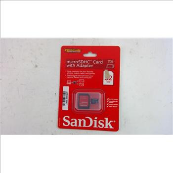 SanDisk MicroSDHC Card With Adapter