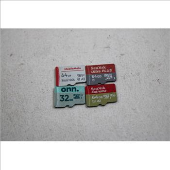 SanDisk, Onn, Kingston, Micro SD Cards Bulk Lot, 10 Pieces