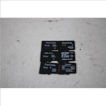 SanDisk, PNY, Micro Center, Kingston Micro SD Cards, 2GB - 64GB, 8 Pieces