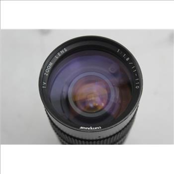 Sanyo Ccd Video Camera Vdc 3850 And Computar Tv Zoom Lens